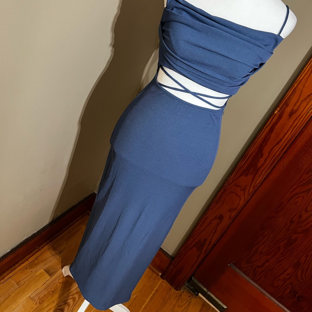 Hello Molly Midnight Coffee Maxi Dress - Blue